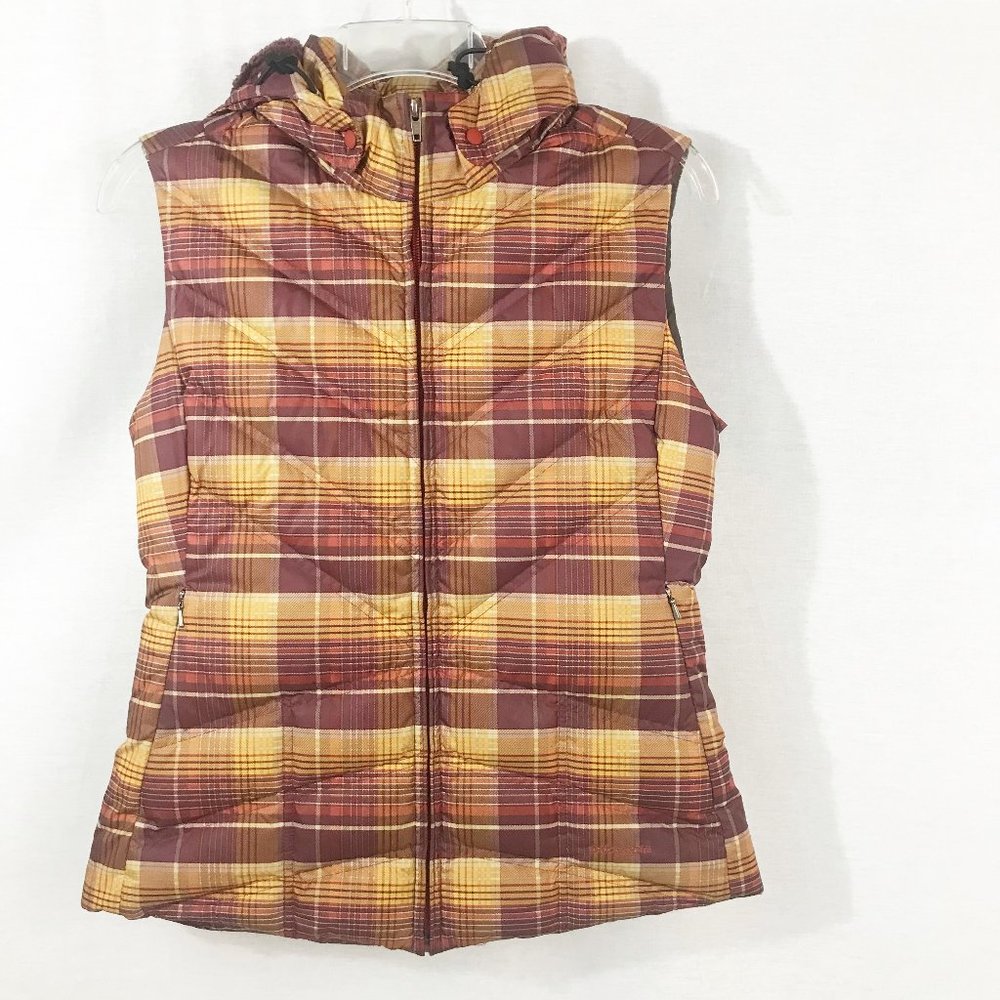 Patagonia Goose Down Vest Highlands Plaid Size S